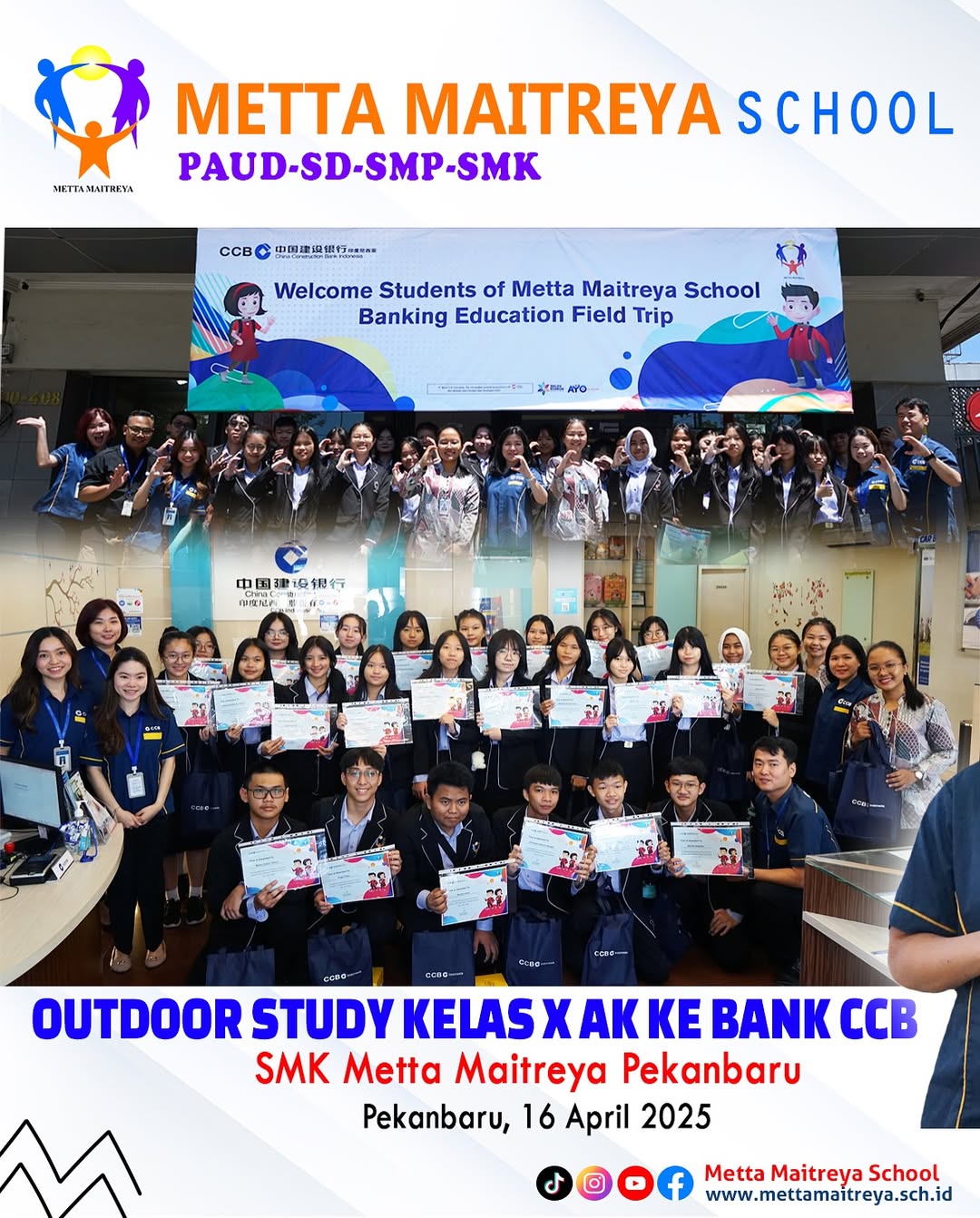 Kegiatan Outdoor Study Kelas X AK Ke Bank China Construction Bank Indonesia